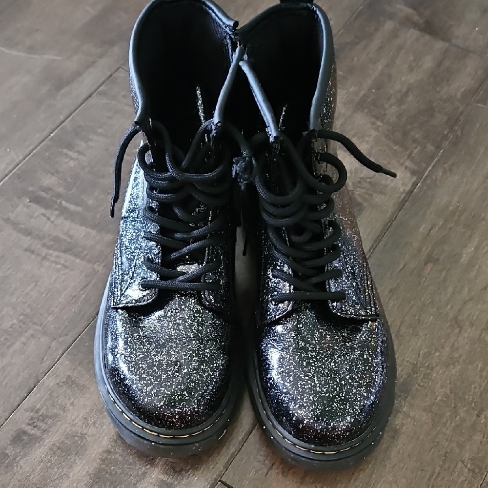 Glittery Black Girls Boots  Dr. Martens